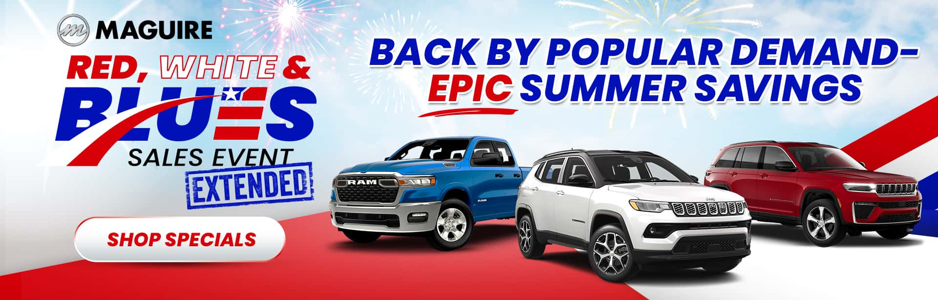Red, White, & Blues Sales Event Has Been Extended