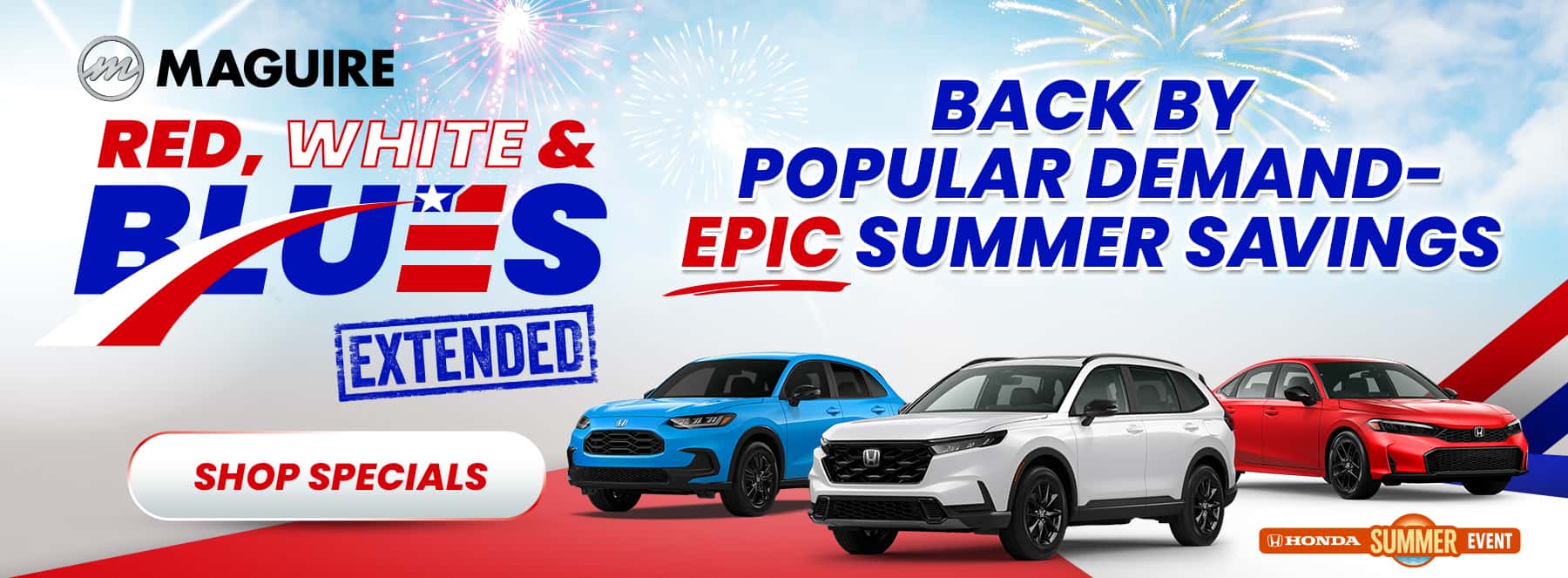 Red, White, & Blues Sales Event Has Been Extended