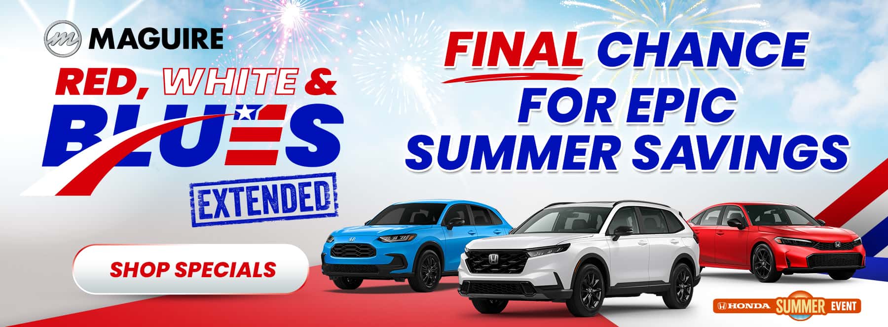 Red, White, & Blues Sales Event Has Been Extended Final Days