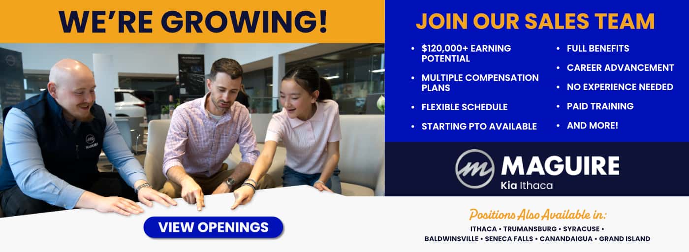 Now Hiring Sales Consultants at all Maguire Dealerships