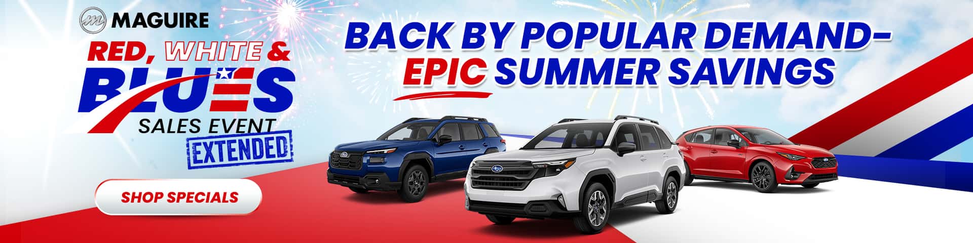 Red, White, & Blues Sales Event Has Been Extended