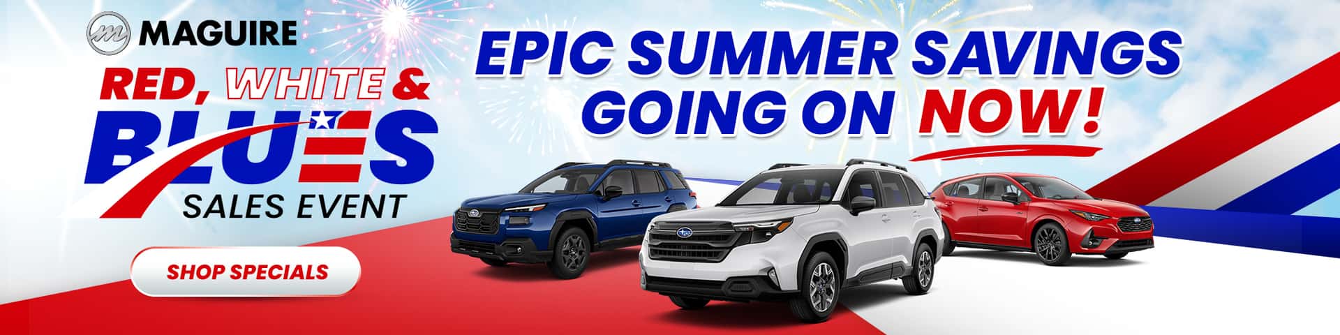 Red, White, & Blues Sales Event Going On Now