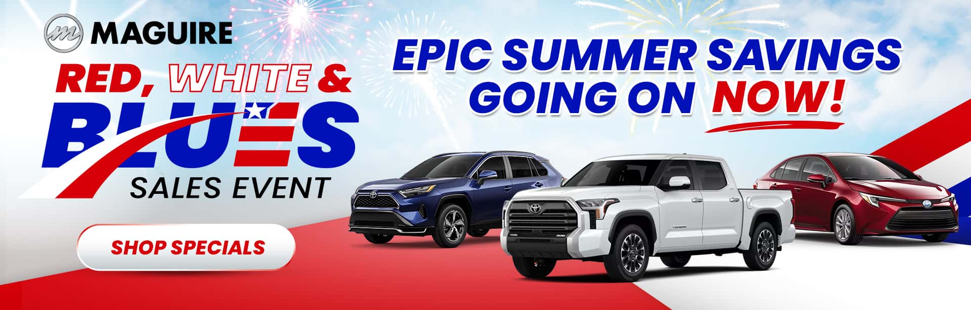 Red, White, & Blues Sales Event Going On Now