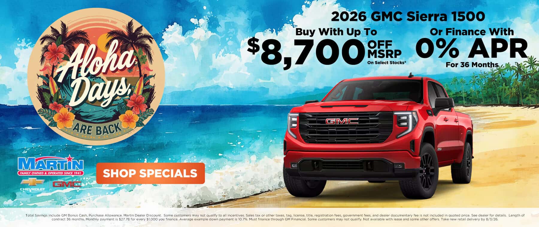 July Sierra Special