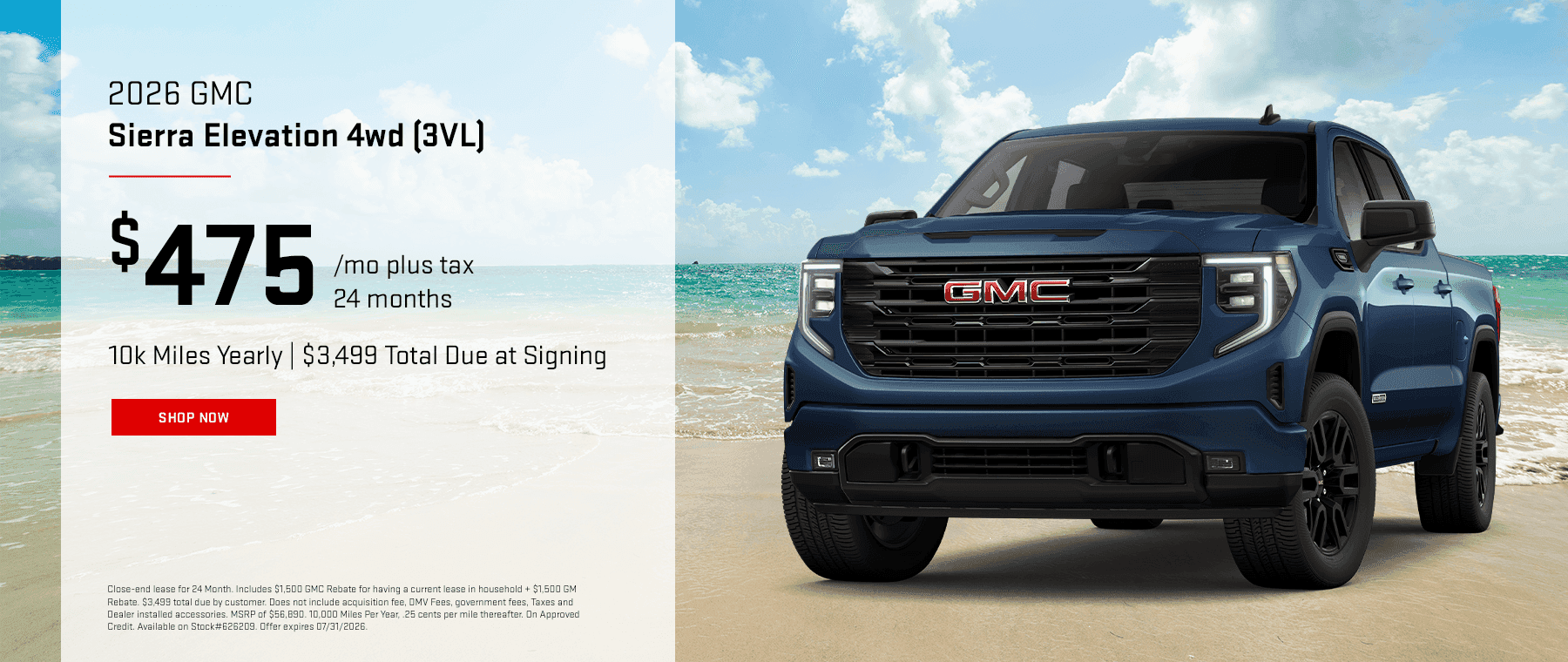 2026 GMC Sierra Elevation 4wd (3VL)