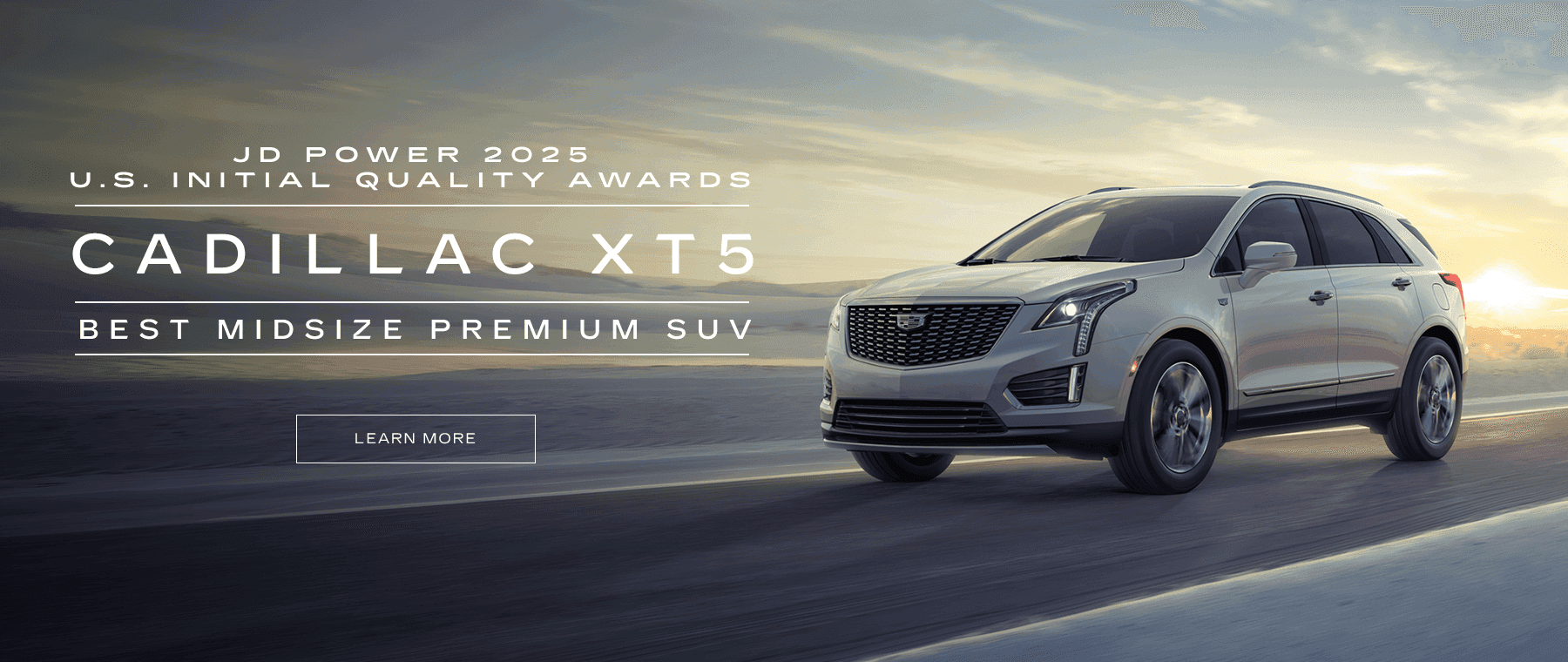 JD Power 2025 U.S. Initial Quality Awards Cadillac XT5 Best Midsize Premium SUV
