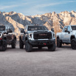 three 2025 gmc sierra hd trucks