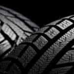 Close up of tire sipes