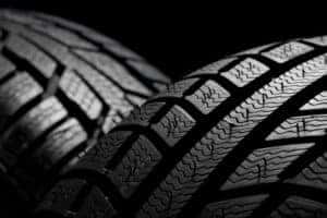 Close up of tire sipes