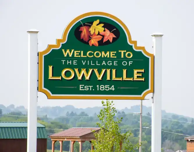 lowville ny village sign