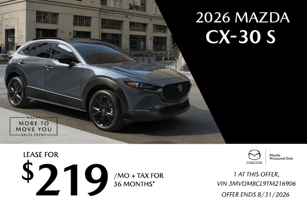 Lease Offers | 2026 Mazda CX-30