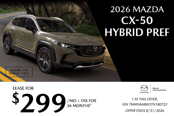 Lease Offers | 2026 Mazda CX-50 Hybrid