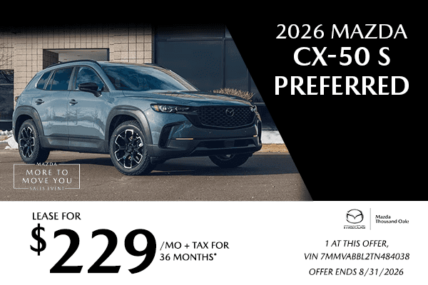 Lease Offers | 2026 Mazda CX-50