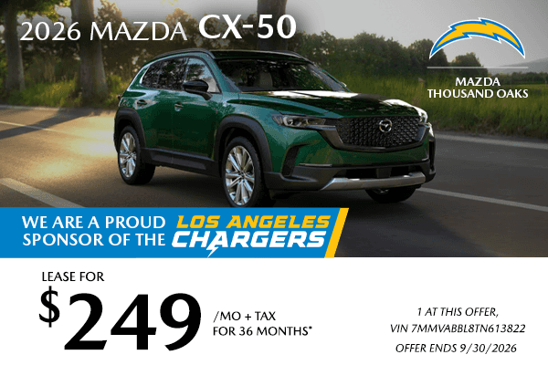Lease Offers | 2026 Mazda CX-50
