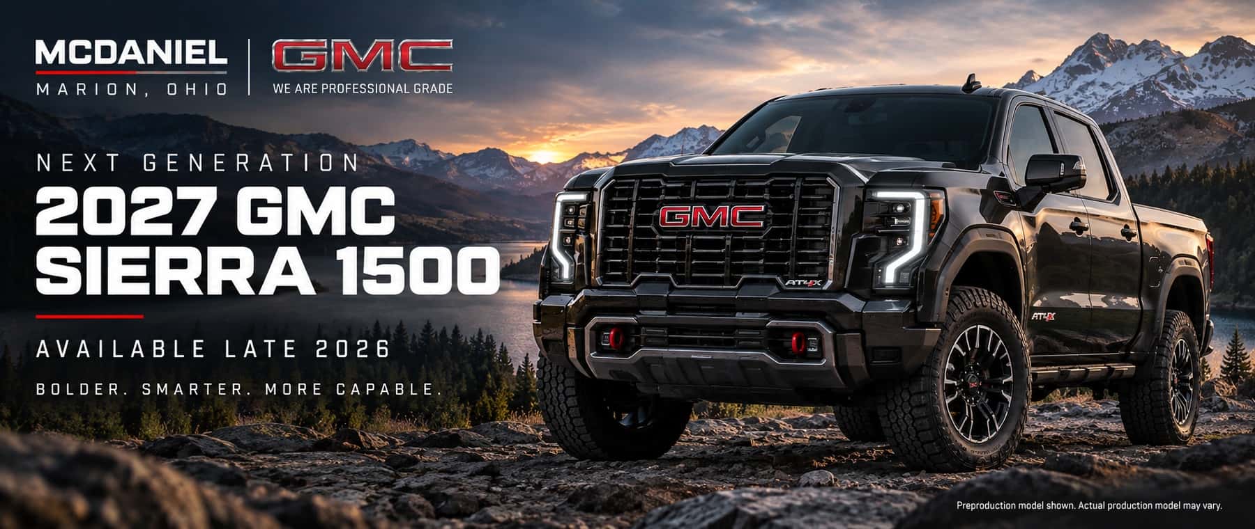2027 GMC Sierra 1500 next-generation truck at McDaniel GMC in Marion, Ohio
