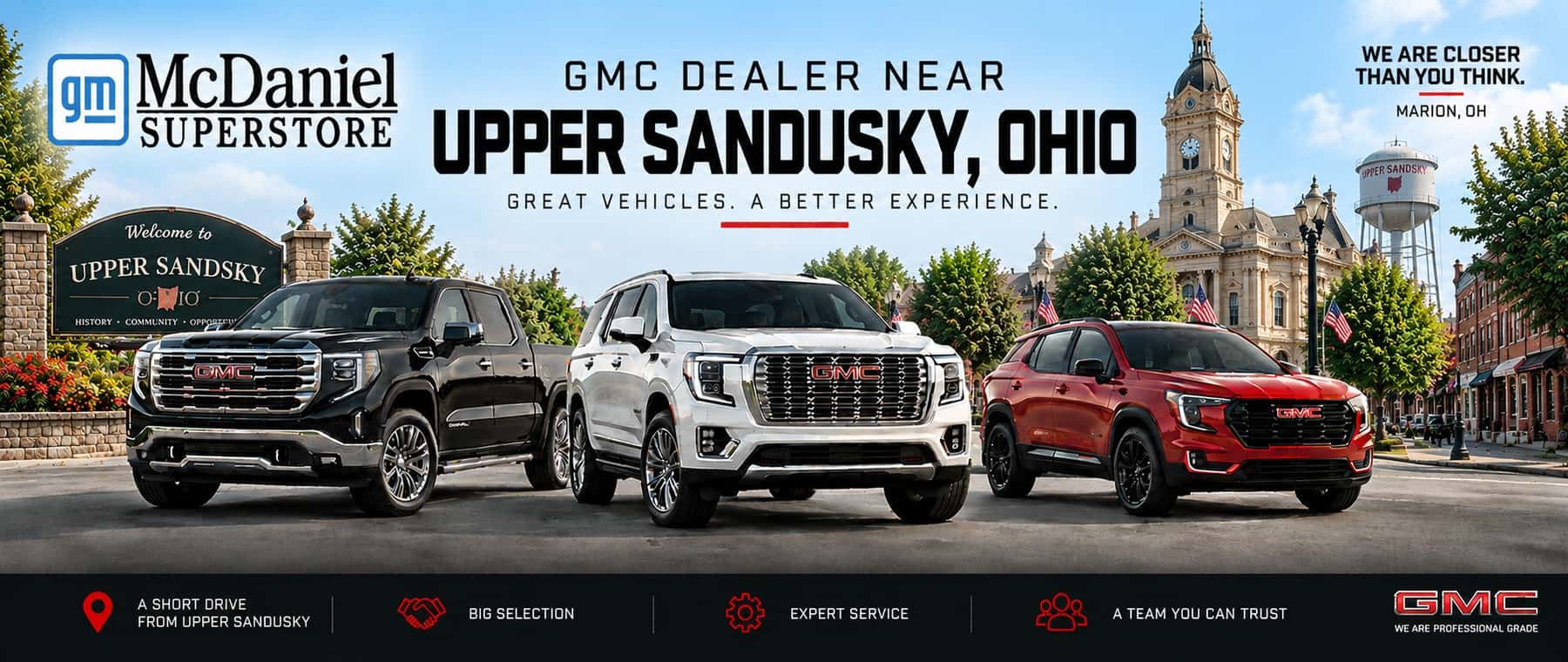 McDaniel GMC serving Upper Sandusky, Ohio with GMC Sierra, Yukon and Terrain vehicles