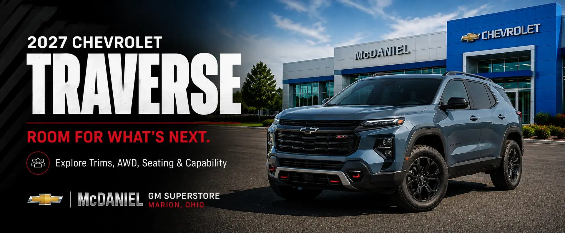 2027 Chevrolet Traverse in Marion Ohio at McDaniel GM Superstore