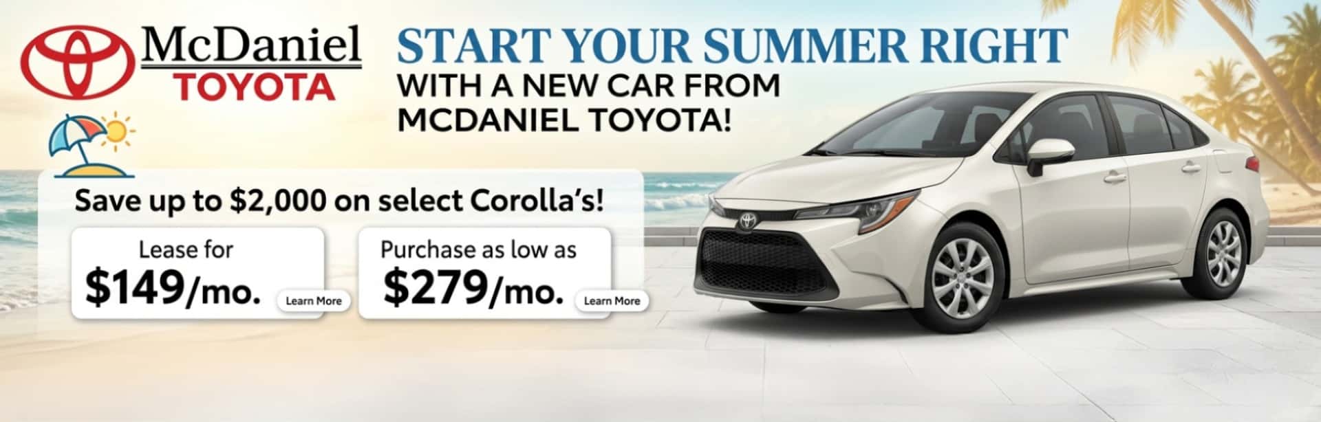 June 26 Corolla Deal