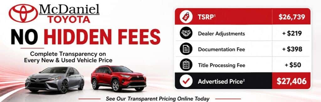 No Hidden Fees