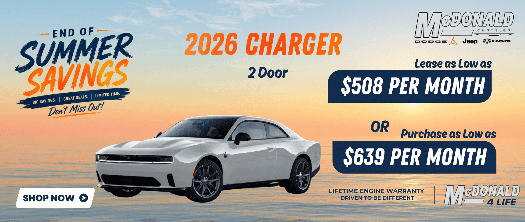 August Charger Summer Savings
