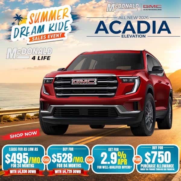 New 2026 GMC Acadia Elevation