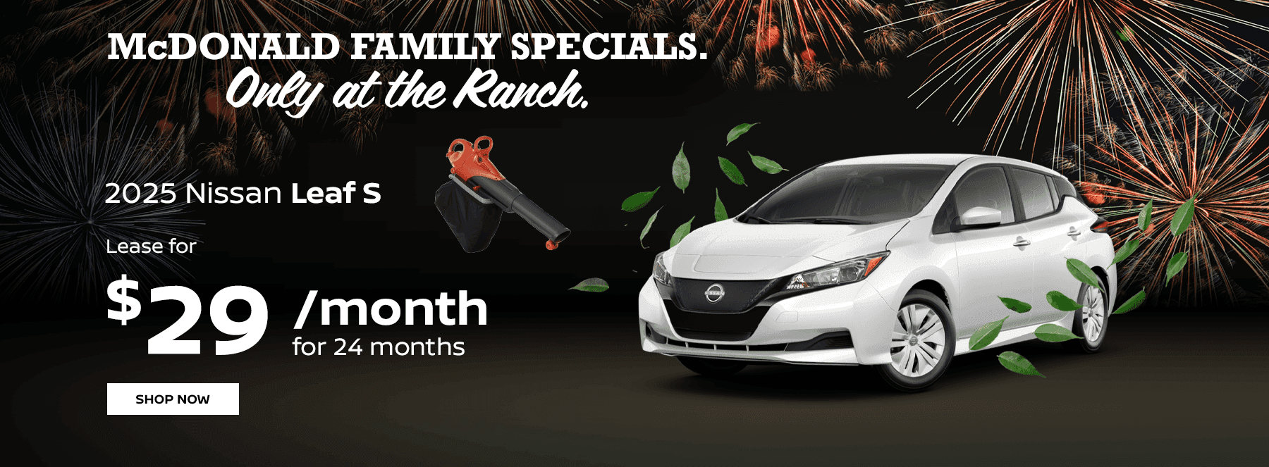 2025 Nissan Leaf S Lease for $29 per month for 24 months