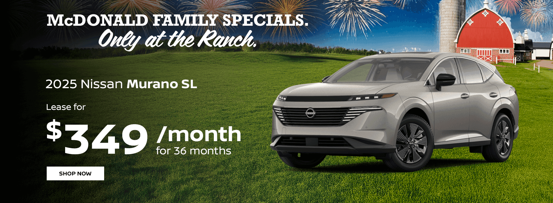 2025 Nissan Murano SL Lease for $349 per month for 36 months