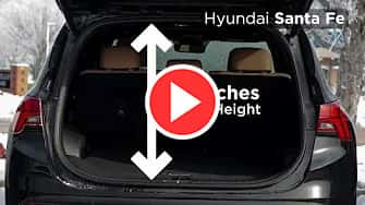Hyundai Santa Fe Cargo Space Measurements