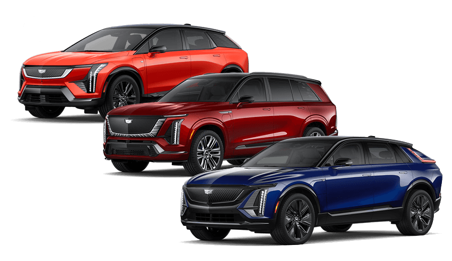 Cadillac electric SUV lineup jellybean image