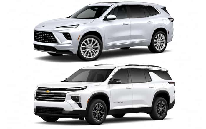 Buick Enclave vs Chevrolet Traverse comparison