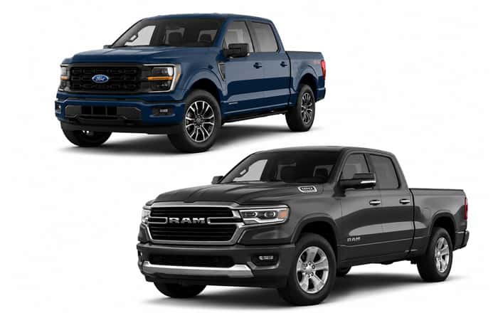 Ford F-150 and Ram 1500 comparison