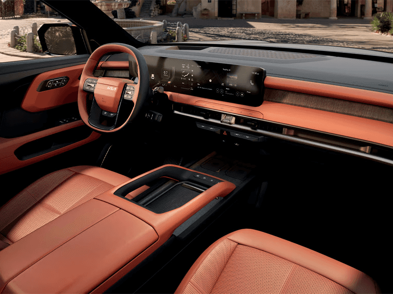 Kia Telluride three-row interior seating and cargo space
