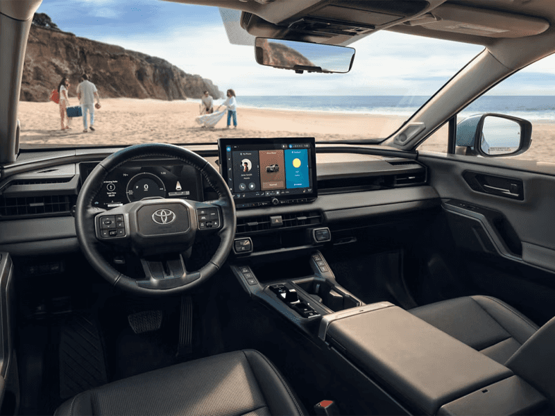 Toyota RAV4 interior seating and cargo area