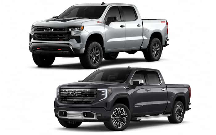 Chevrolet Silverado 1500 vs GMC Sierra 1500 comparison