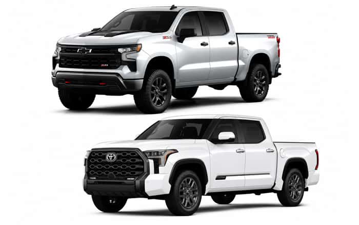 Chevrolet Silverado 1500 vs Toyota Tundra comparison