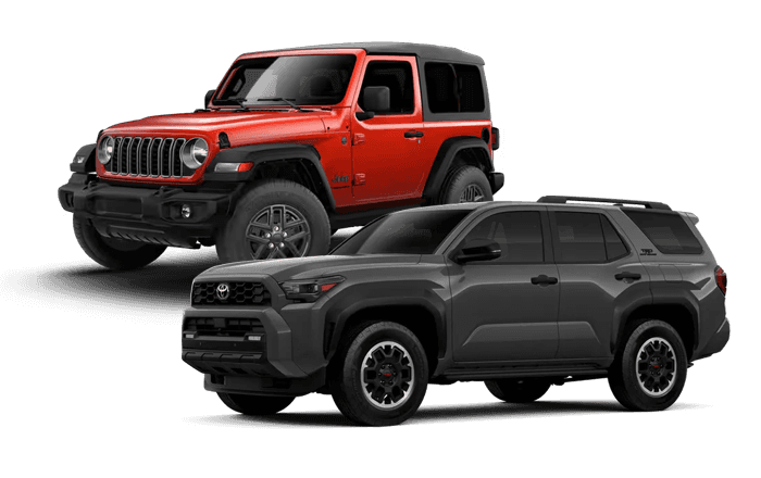 Jeep Wrangler and Toyota 4Runner comparison