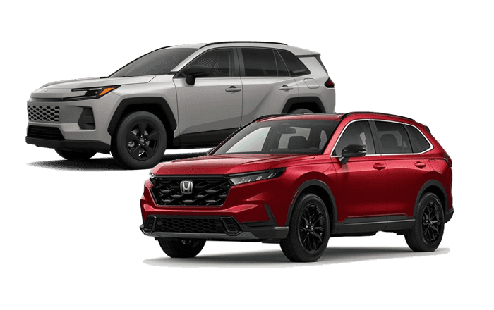 Toyota RAV4 and Honda CR-V Hybrid comparison