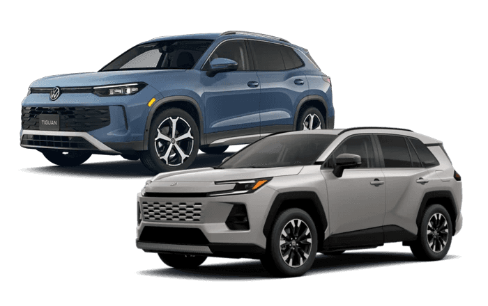 Volkswagen Tiguan and Toyota RAV4 comparison