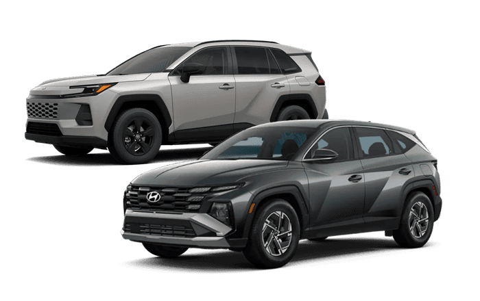 Toyota RAV4 and Hyundai Tucson Hybrid comparison