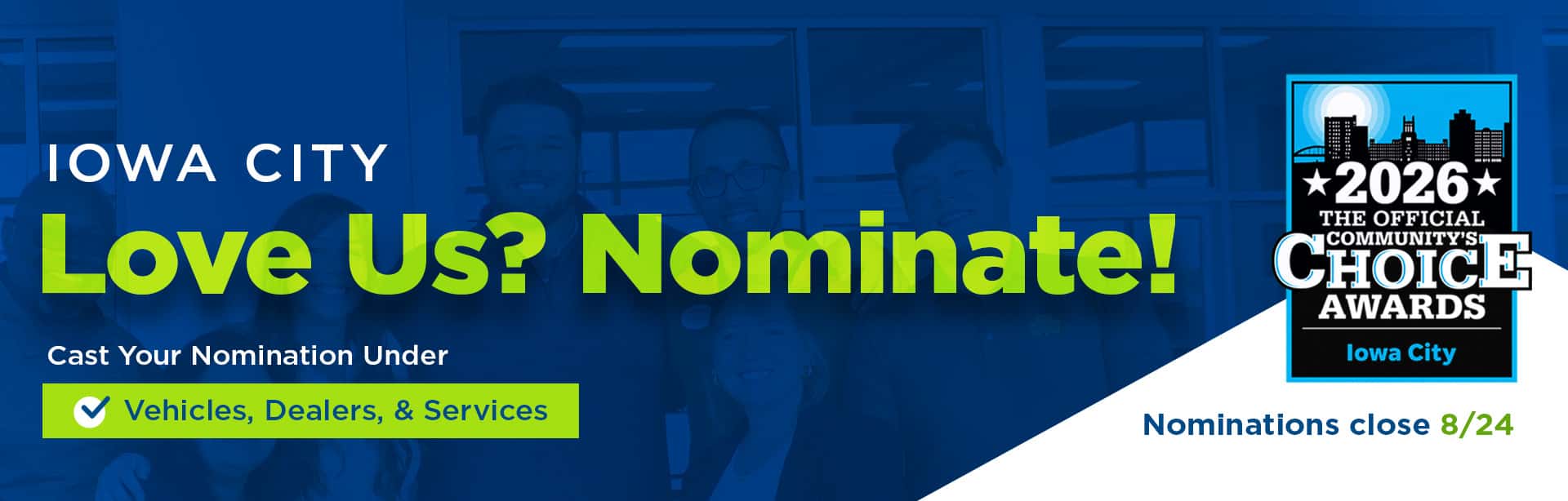 Nominate McGrath Toyota of Iowa City!