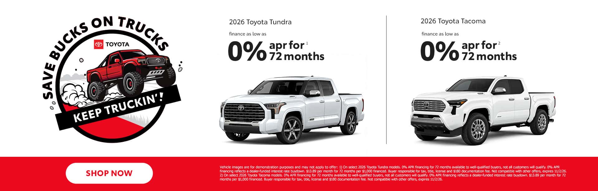 Save Bucks on Trucks