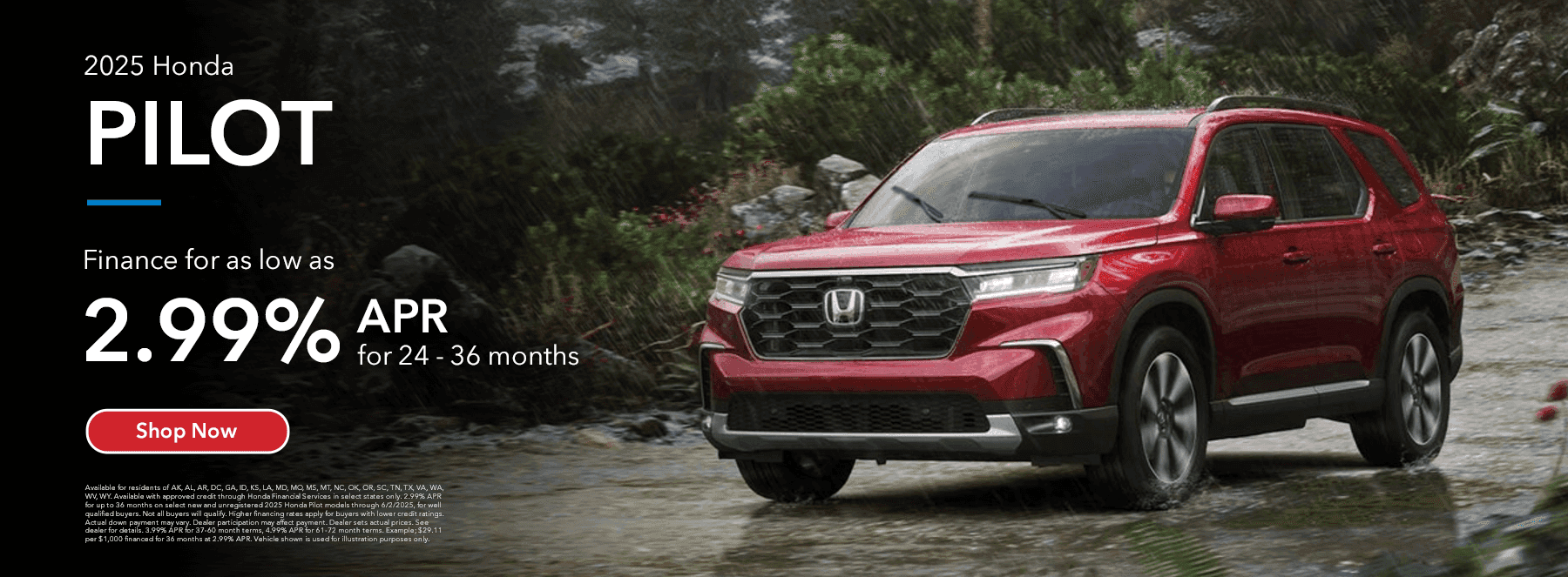 2025 Honda Pilot APR