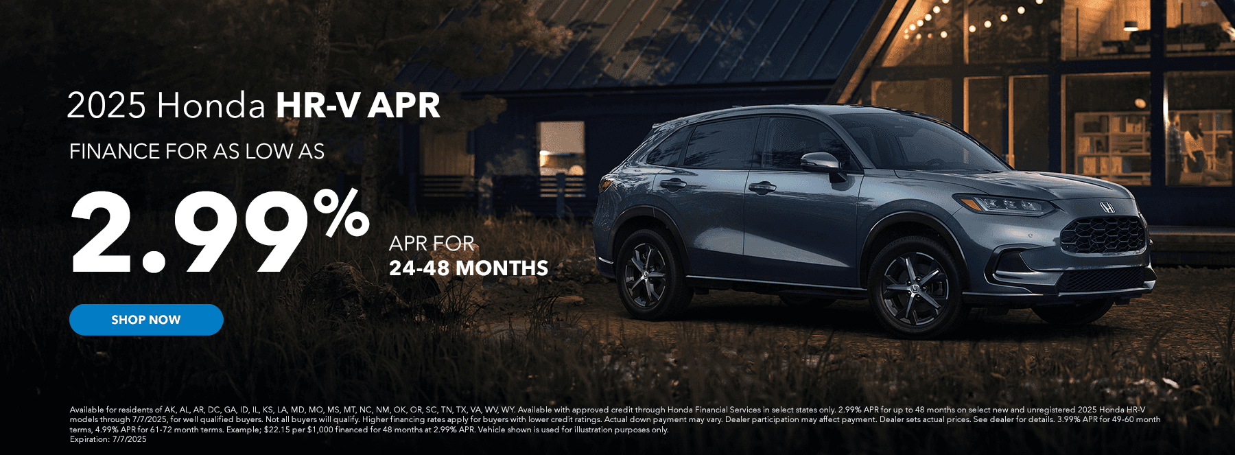 2025 Honda HR-V APR