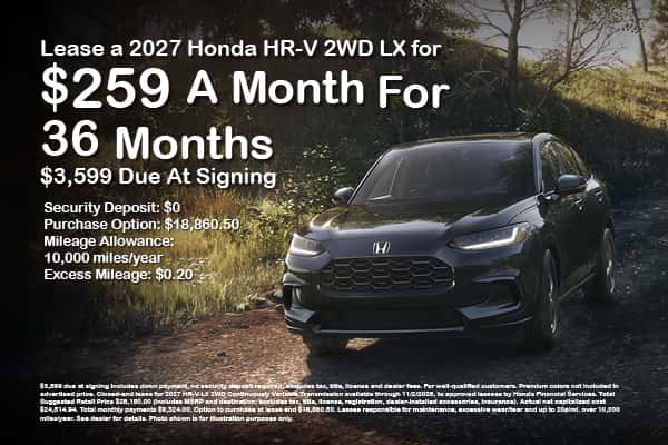 Lease a 2027 Honda HR-V 2WD LX