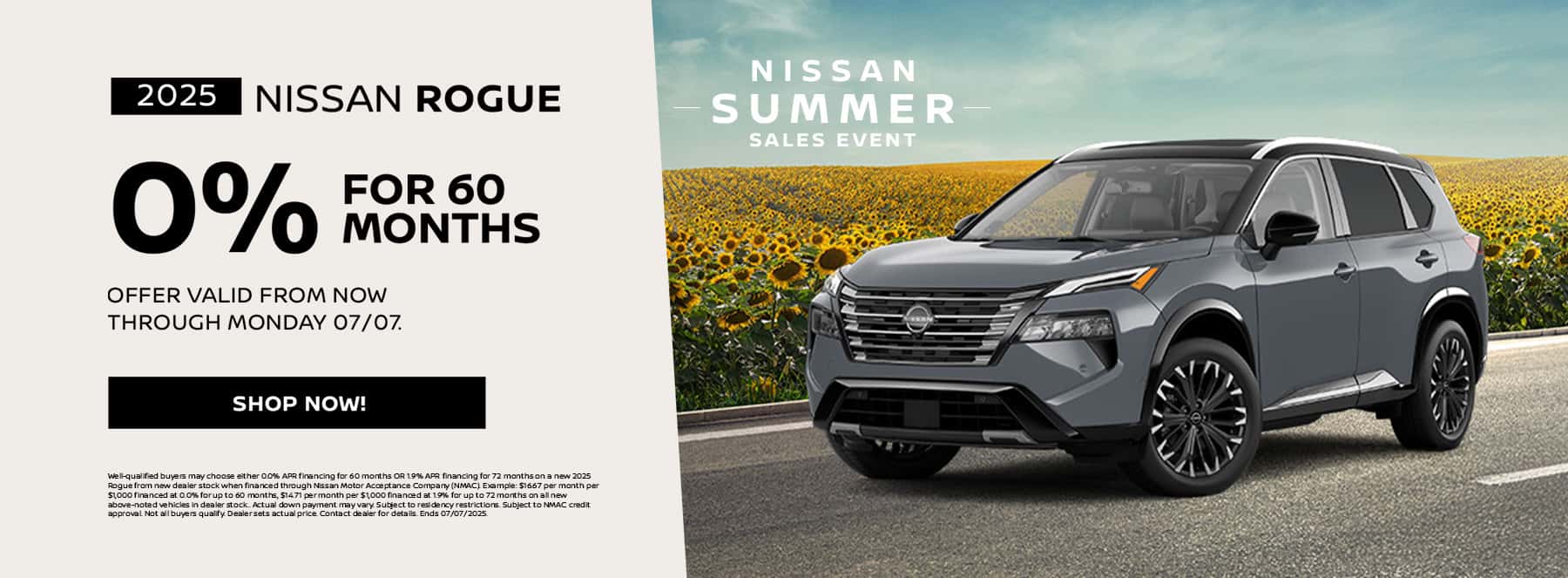 2025 Nissan Rogue, 0% for 60 months
