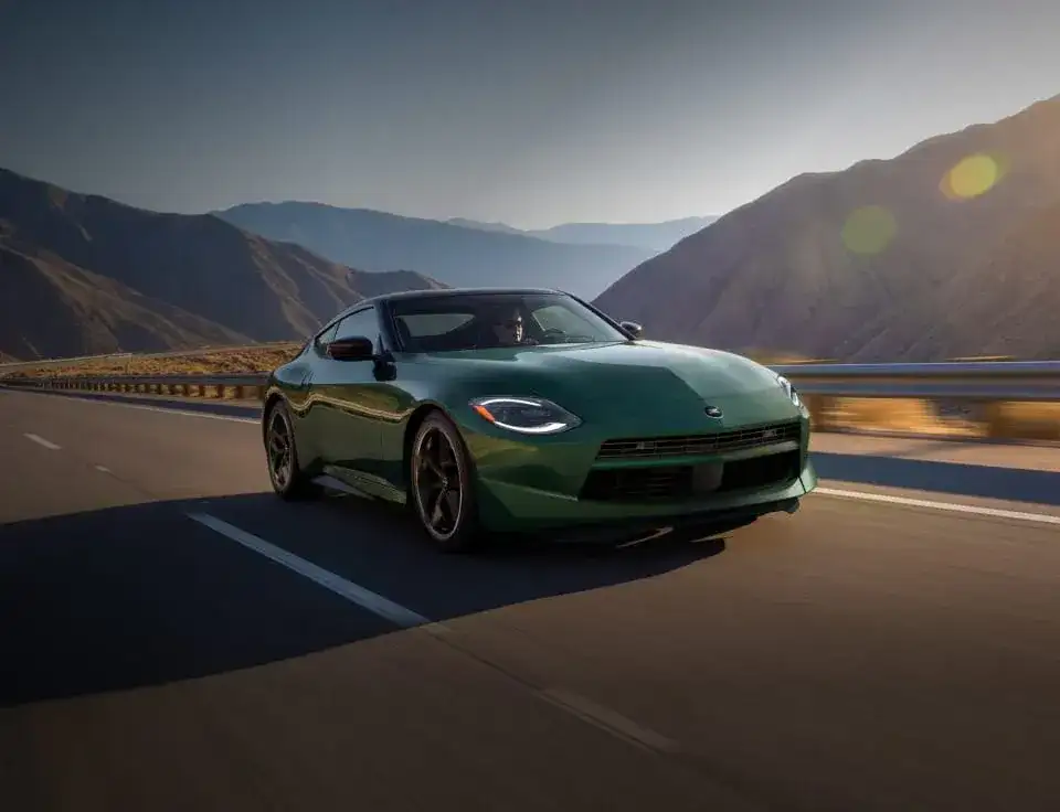 2027 Nissan Z driving on a highway
