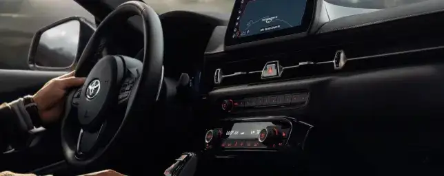 Toyota GR Supra interior with 8.8-inch central display