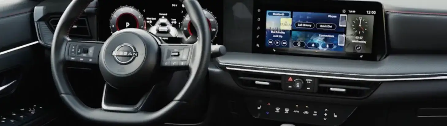 2027 Nissan Kicks SR dashboard and 12.3-inch driver display