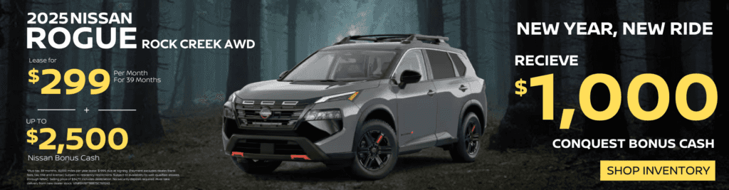 $299 Nissan Rogue Rock Creek Lease