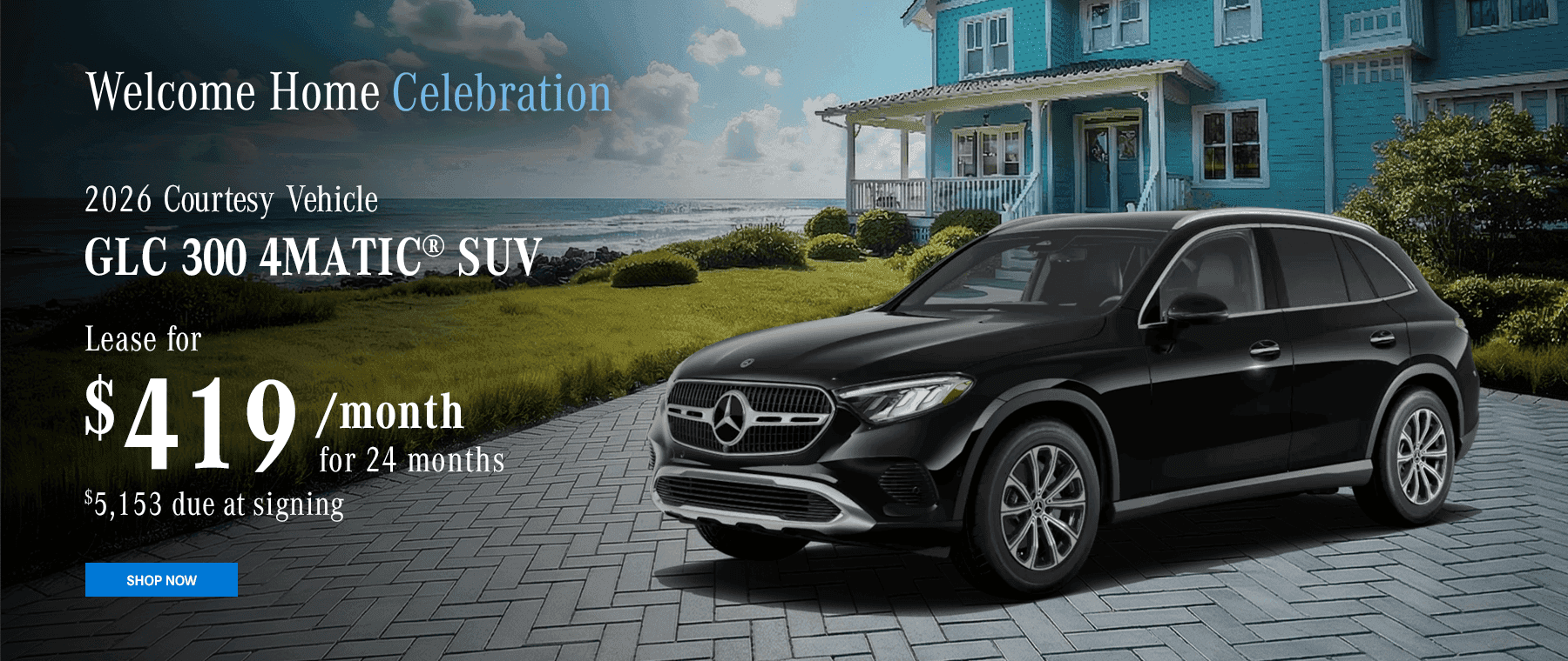 2026 GLC 300 4MATIC SUV Subtext $419/month for 24 months $5,153 due at signing